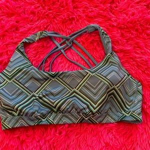 Strappy Blue Victoria Sport Sports Bra size large